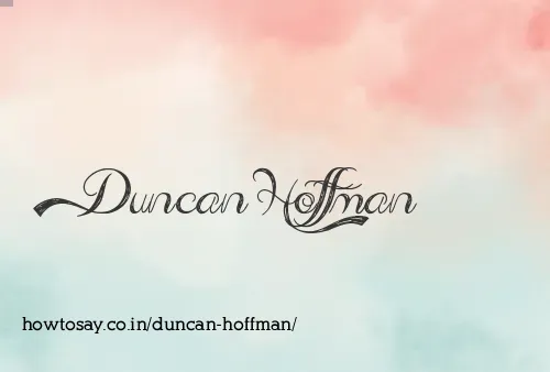 Duncan Hoffman