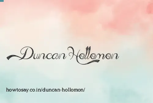 Duncan Hollomon