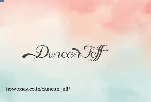Duncan Jeff