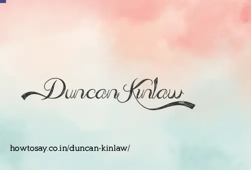 Duncan Kinlaw