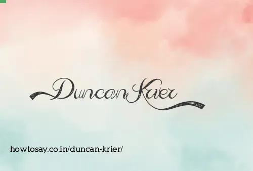 Duncan Krier