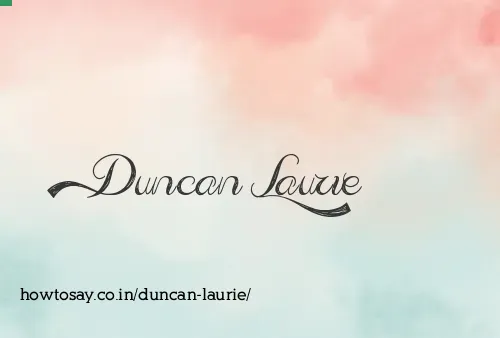 Duncan Laurie