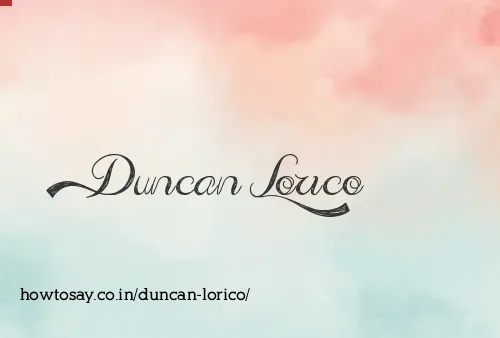 Duncan Lorico