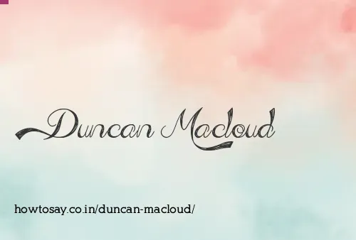 Duncan Macloud