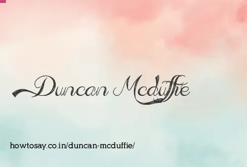 Duncan Mcduffie