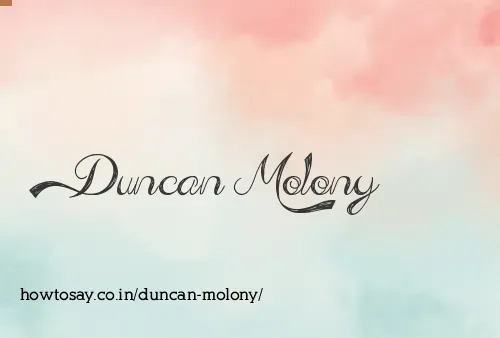 Duncan Molony