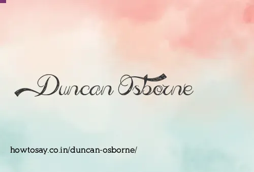 Duncan Osborne