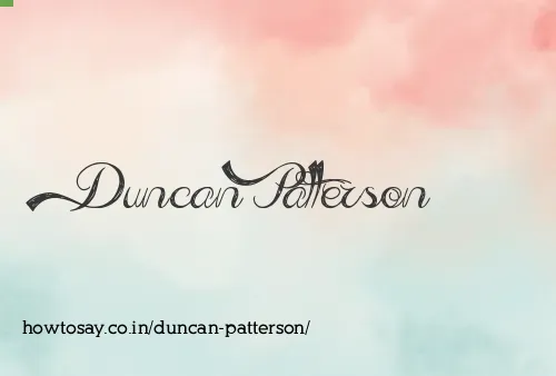 Duncan Patterson
