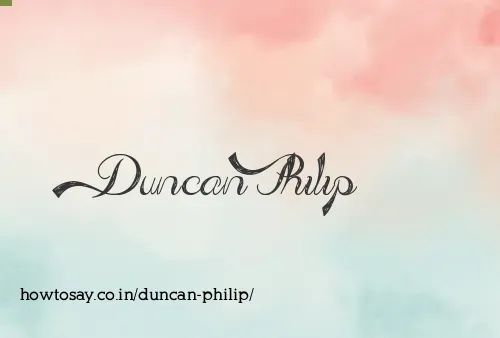 Duncan Philip