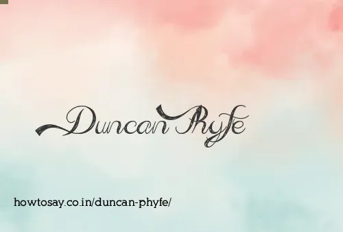 Duncan Phyfe