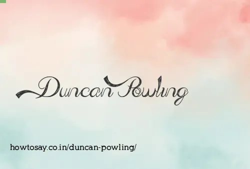 Duncan Powling