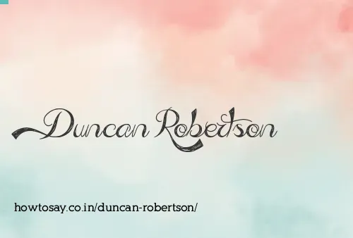Duncan Robertson