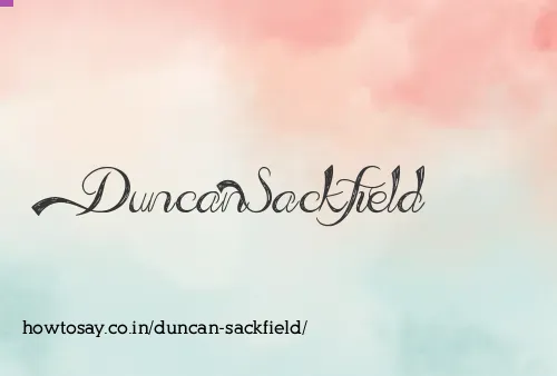 Duncan Sackfield