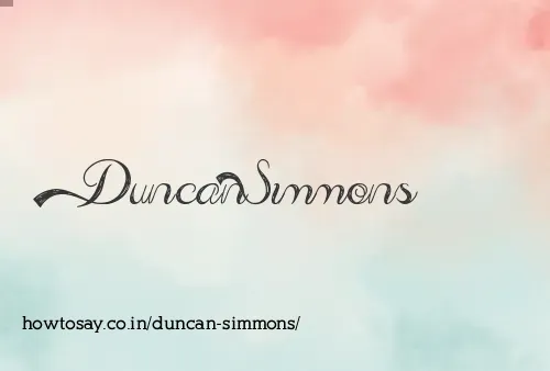 Duncan Simmons