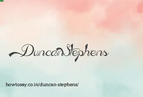 Duncan Stephens