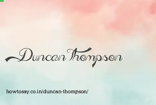 Duncan Thompson