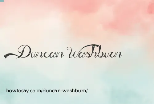 Duncan Washburn