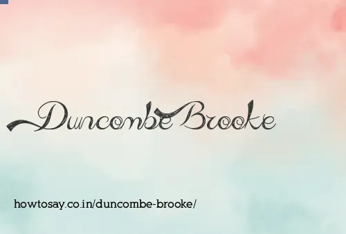 Duncombe Brooke