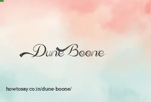 Dune Boone