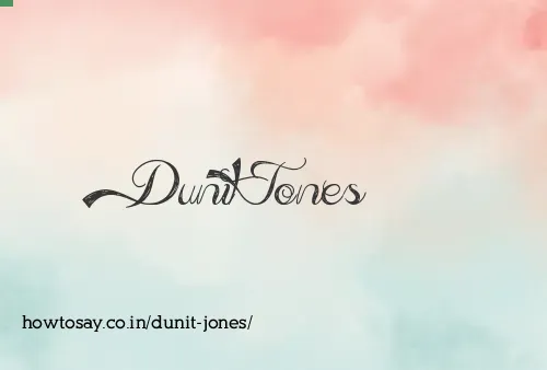 Dunit Jones