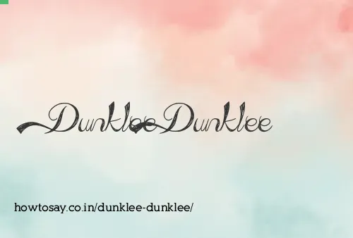 Dunklee Dunklee