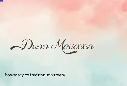 Dunn Maureen