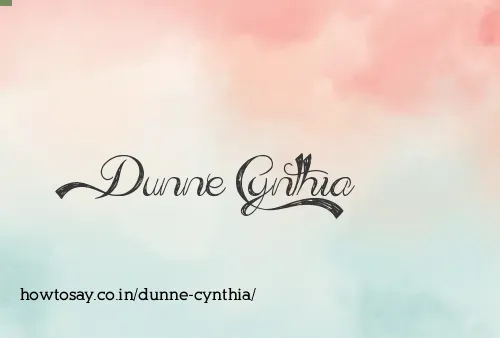 Dunne Cynthia