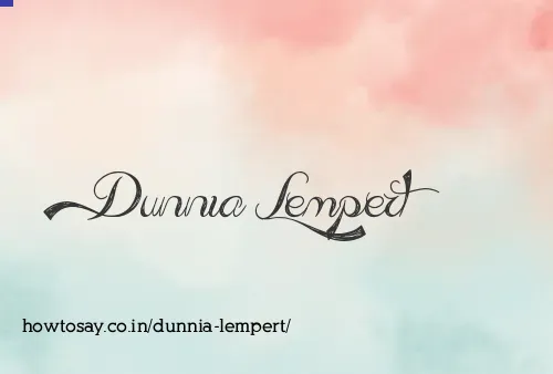 Dunnia Lempert