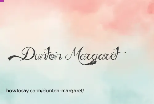 Dunton Margaret