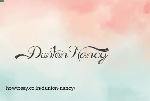 Dunton Nancy