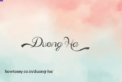 Duong Ha
