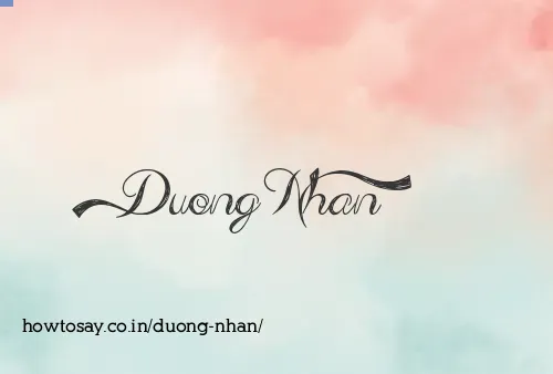 Duong Nhan