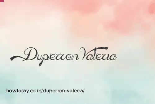 Duperron Valeria
