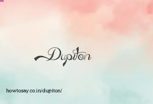 Dupiton