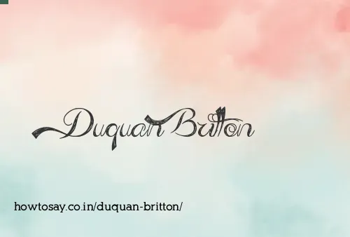 Duquan Britton