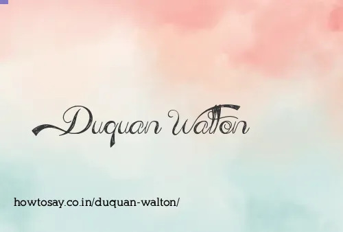 Duquan Walton
