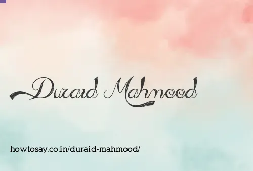 Duraid Mahmood
