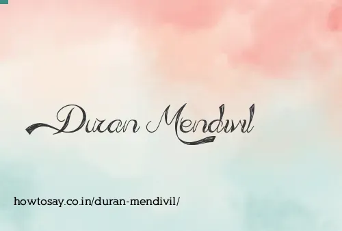 Duran Mendivil