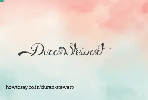 Duran Stewart