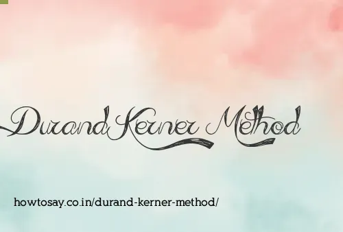 Durand Kerner Method
