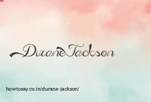 Durane Jackson