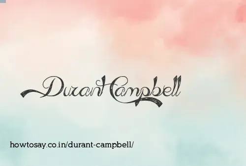 Durant Campbell
