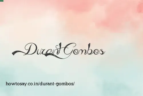 Durant Gombos