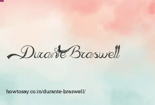 Durante Braswell
