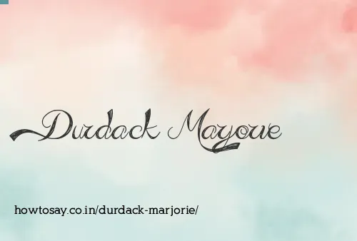 Durdack Marjorie