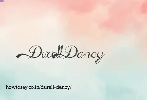 Durell Dancy