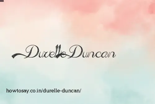 Durelle Duncan