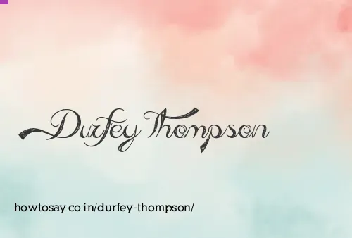 Durfey Thompson