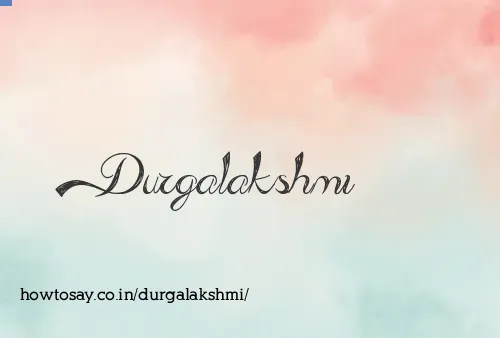 Durgalakshmi