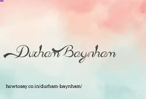 Durham Baynham